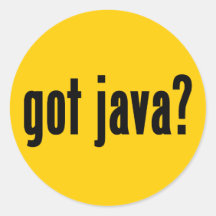 erhaltenes Java? Sticker