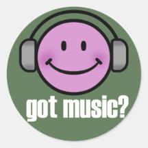 ERHALTENES MUSIK-LÄCHELN STICKER