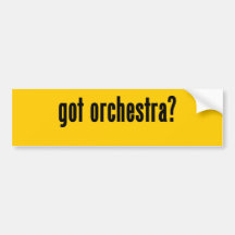 erhaltenes Orchester? Autoaufkleber