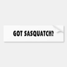 Erhaltenes Sasquatch? Autoaufkleber