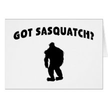 Erhaltenes Sasquatch? Grußkarte