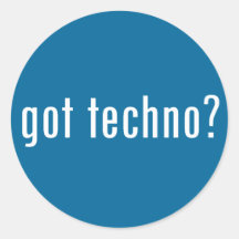 erhaltenes techno? runde sticker