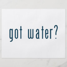 erhaltenes Wasser Flyers