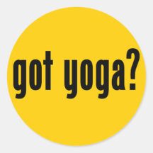 erhaltenes Yoga? Runde Sticker