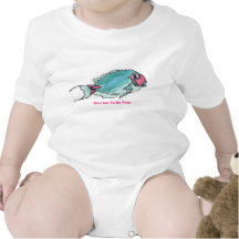 Erhielt zu gehen kacken Cartoon-Fisch-lustiges Bab Shirts