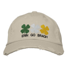 Erin gehen Bragh gestickter Hut Baseballmütze