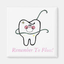 Erinnern Sie sich Floss! Kühlschrankmagnet
