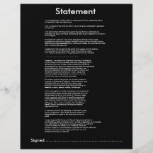 Erklärung der persönlichen Souveränität und der Au Flyerdesign