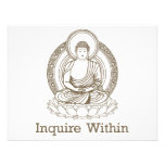 Erkundigen Sie sich innerhalb Buddhas Personalisierte Einladungen