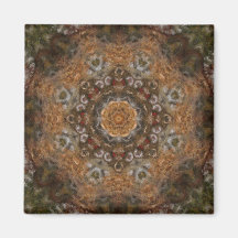 Ernte-TagImpasto Kaleidoskop-Kunst 5 Magnete