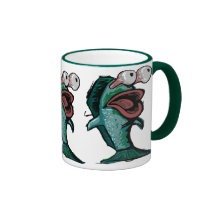 Erschrockene Fische Teetasse