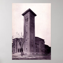 Erste methodistische Kirche Lancasters Ohio Plakatdrucke