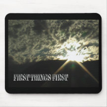 Erste Sachen erstes mousepad
