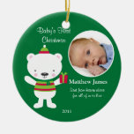 Erste Verzierung des Babys Weihnachts Ornamente