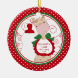 Erste Verzierung des wertvollen Giraffen-Babys Wei Ornament