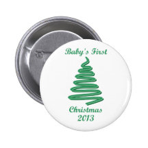 Erste Verzierungen und -geschenke des Babys Weihna Button
