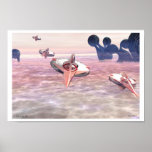 Erste Wellen-ursprüngliche Digital-Fantasie-Kunst  Plakat