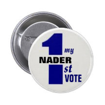 Erster Abstimmungs-Knopf Nader Button