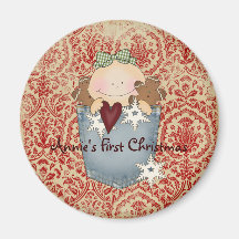 Erster Weihnachtsmagnet Kühlschrankmagnet