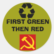 ERSTES GRÜN-DANN ROT STICKERS
