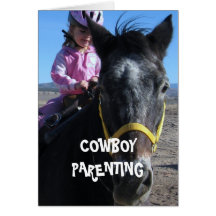 Erstes Pferd - CowboyParenting Grußkarten