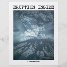 Eruptions-Innere (der Mount Saint Helens) Vollfarbige Flyer