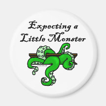 Erwartung eines kleinen Monsters Kühlschrankmagnet