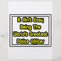 Es Aint bestster die Polizei-Offizier einfache… We Flyerdruck