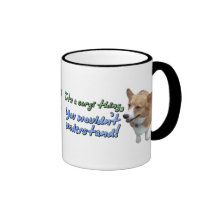Es ist ein Corgi-Sache-Becher Tee Haferl
