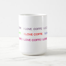 es ist ein ilove coffe Becher Tee Tassen