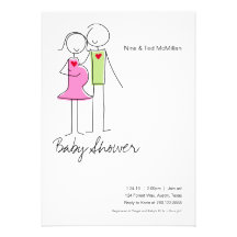 Es ist ein Mädchen, Koedukationsbaby-Duschen-Einla
