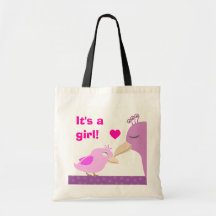 Es ist ein Mädchenrosa-Vogelbaby Taschen