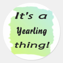 Es ist eine einjährige Sache! Sticker