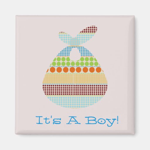 Es ist eine Junge Boho Punkt-Bündel-Babyparty Magnets