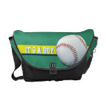 Es ist eine Jungen-kundengerechte grüne Baseball-W Kurier Tasche