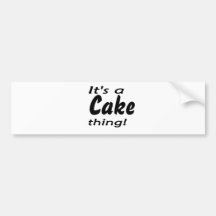 Es ist eine Kuchensache! Autoaufkleber