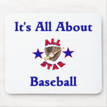 Es ist ganz über Baseball Mousepad mousepads