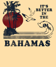 Es ist im Bahamas-T-Shirt besser