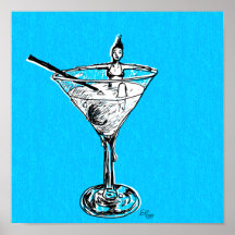 Es ist Martini-Zeit! Plakat