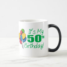 Es ist mein 50. Geburtstag (Ballone) Haferl