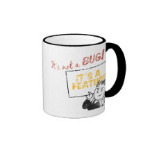 Es ist nicht eine Wanze, es ist eine Eigenschaft! Kaffee Tassen