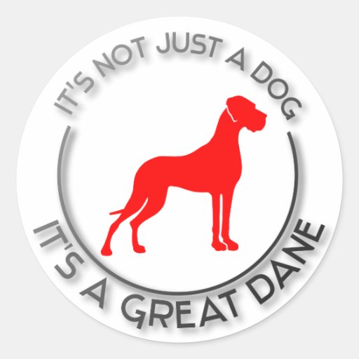 Es ist nicht gerade ein Hund Runder Sticker