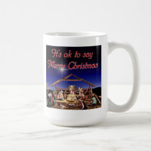 Es ist okay, frohe Weihnacht-Becher zu sagen Kaffee Tasse