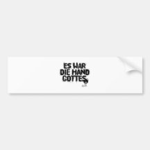 es-Krieg sterben Handgottes Auto Sticker