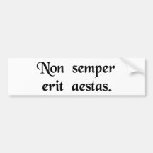 Es nicht immer ist Sommer Auto Sticker