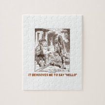 Es obliegt mir, hallo Froschmann Fishman Spaß zu s Jigsaw Puzzle