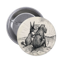 Esel-Elefant-WahlPin/ Button