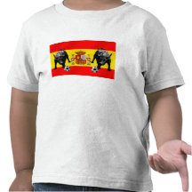 España La Furia Roja futbol Toro-Flagge von Spanie Shirt