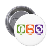 Essen Sie den gelesenen Schlaf Buttons