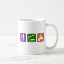 Essen Sie den Snowmobiling Schlaf Tasse